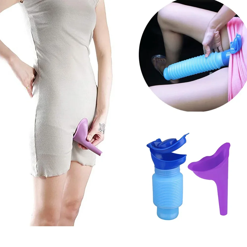 Outdoor Camping Urinal - ポータブル 750 ミリリットル屋外尿女性男性子供用ミニトイレ旅行キャンプハイキングトイレ子供トレーニング女性用小便器