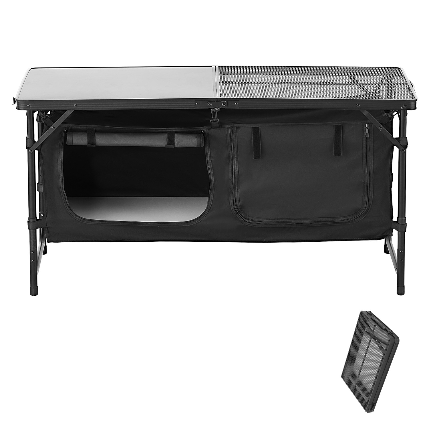Outdoor Camping Cooking Table - SucceBuy キャンプ用キッチンテーブル アウトドアクッキングテーブル アルミ製 軽量 ポータブルクックステーション