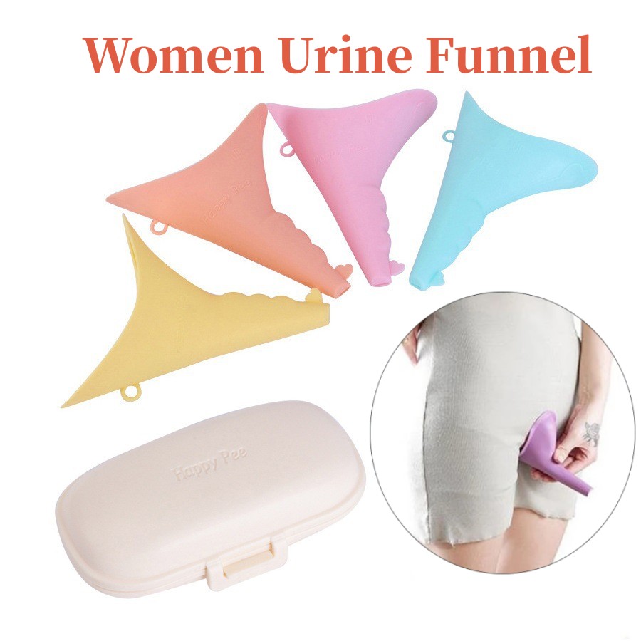 Outdoor Camping Urinal - 持ち運び可能な女性のためのシリコン小便器、トイレスドレイナートデバイス、屋外旅行、キャンプ、女性、女性