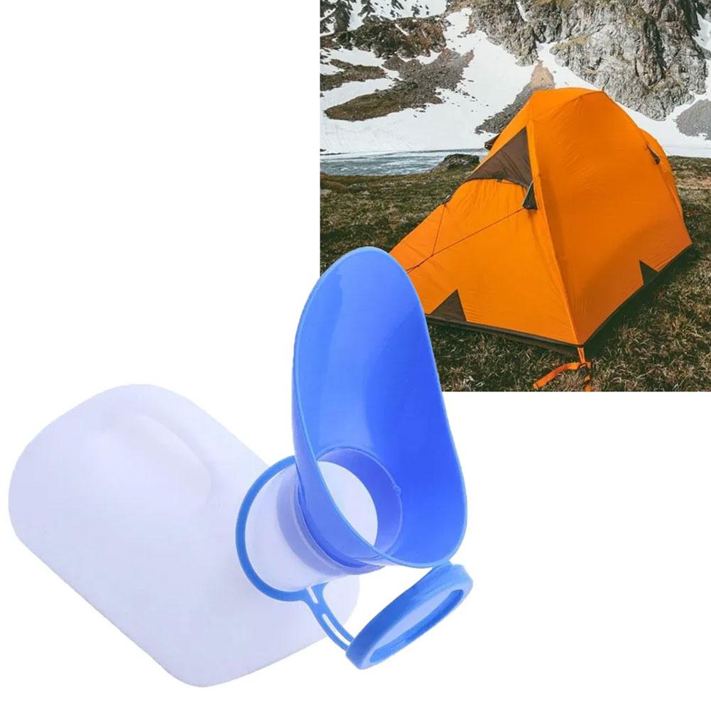 Outdoor Camping Urinal - 1000ml携帯用プラスチック製モバイル尿器 - 男女兼用トイレ補助ボトル、アウトドアキャンプ、車、旅行キット用