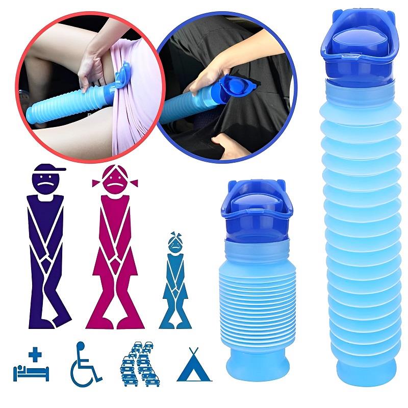 Outdoor Camping Urinal - 大人用のポータブルキャンバスボトル,大人用の収縮ボトル,車,旅行,アウトドア,キャンプ,子供,ボトル,自動アクセサリー,750ml