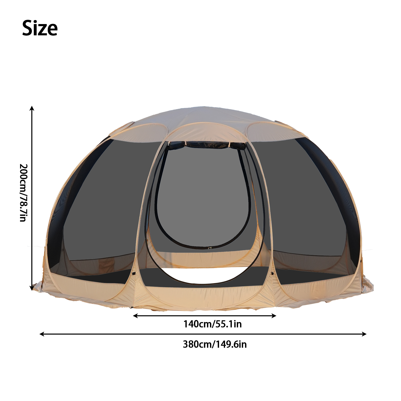 PAKICETUS ポップアップスクリーンテント 4～6人用 - Outdoor Camping Automatic Quick Opening Tent のレビューと価格