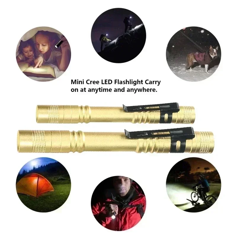 ミニポータブル LED ペンライト クリップ付き 超高輝度  - Outdoor Camping Light Portable のレビューと価格