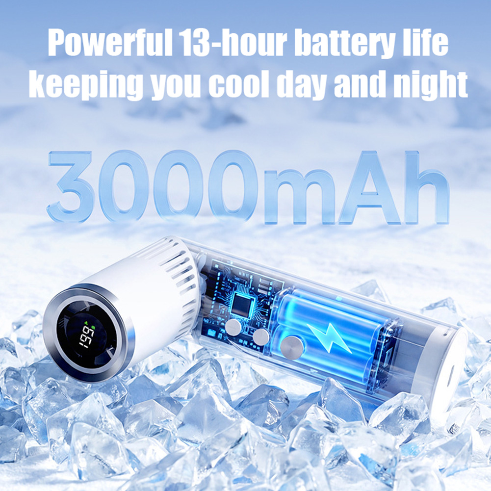 ミニハンドヘルドファン 20000 RPM ブラシレスモータ - Outdoor Camping Fan のレビューと価格
