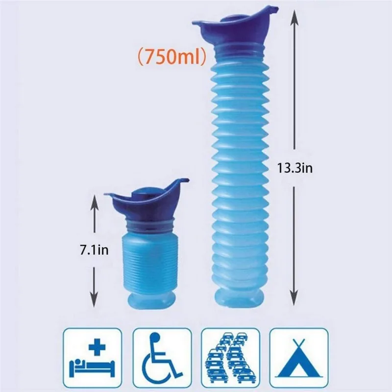 750ML 屋外ポータブル尿バッグ女性男性子供ミニトイレ旅行 - Outdoor Camping Urinal のレビューと価格