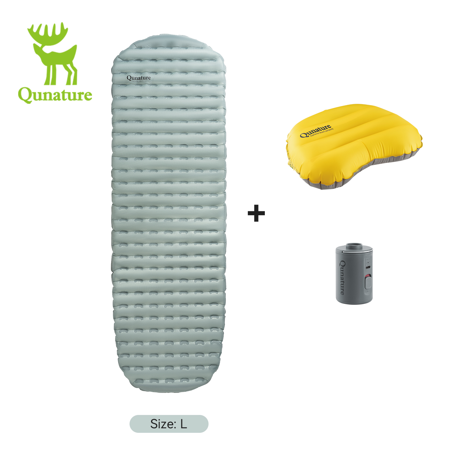 Qunature 3点セット アウトドア キャンプ インフレ - Outdoor Camping Mattress のレビューと価格