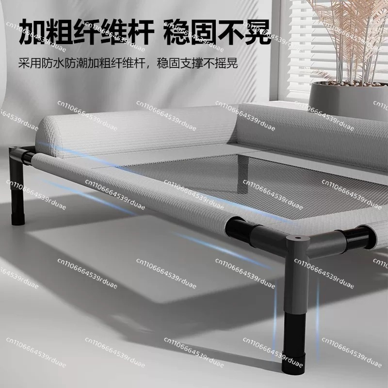 オールシーズン対応、洗濯可能、屋内・キャンプ・旅行用、高さ調 - Outdoor Camping Dog Bed のレビューと価格