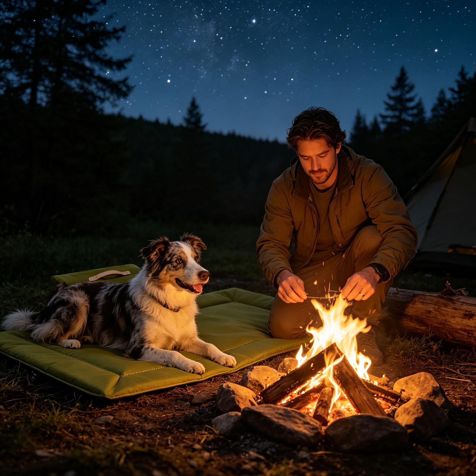 旅行用犬用ベッド 折りたたみ式 洗えるペットクッションパッド - Outdoor Camping Dog Bed のレビューと価格