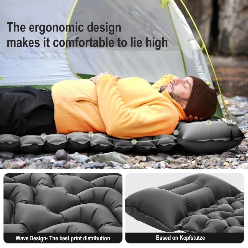 キャンプ用スリーピングマット インフレータブルマットレス ア - Outdoor Camping Mattress のレビューと価格
