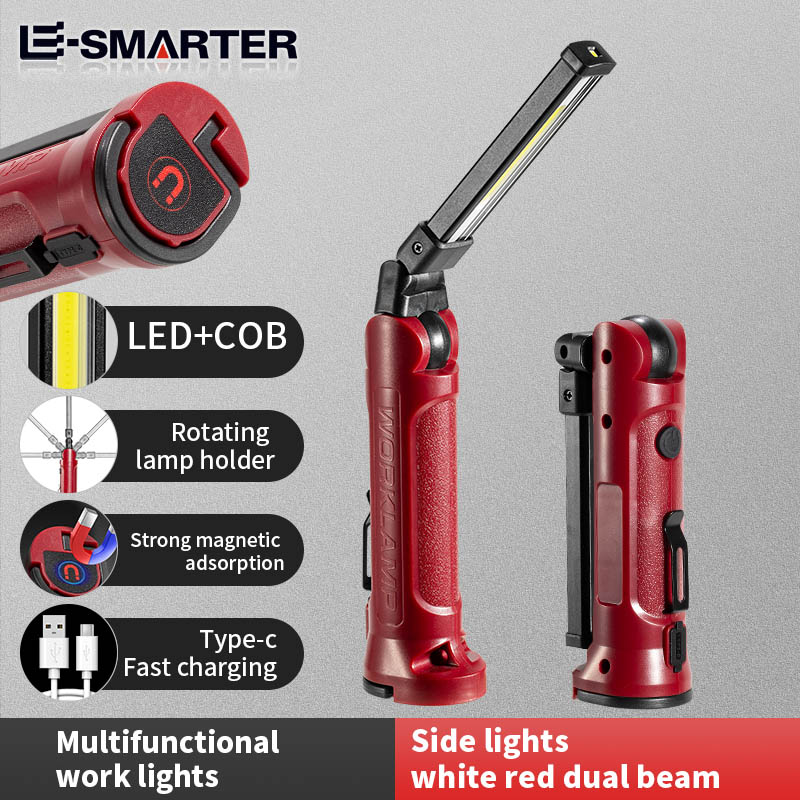 COB LED ワークライト充電式折りたたみ懐中電灯屋外キャ - Outdoor Camping Light Portable のレビューと価格