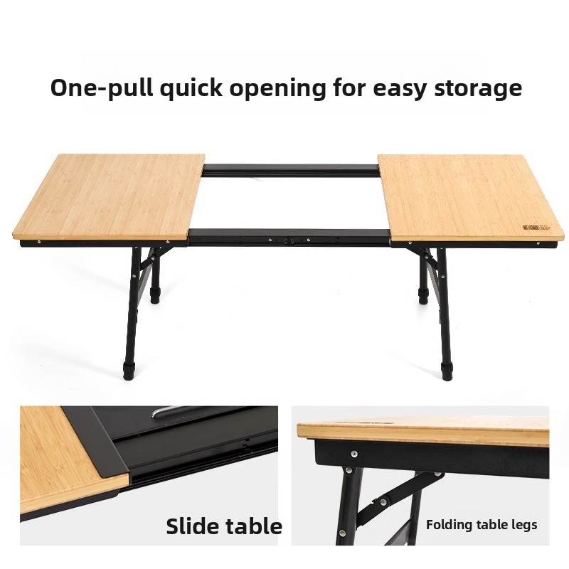 アルミ製IGTキャンプテーブル、高さ調節可能な折りたたみピク - Outdoor Camping Cooking Table のレビューと価格
