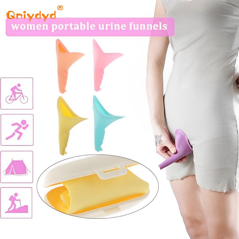 持ち運び可能な女性のためのシリコン小便器、トイレスドレイナー - Outdoor Camping Urinal のレビューと価格