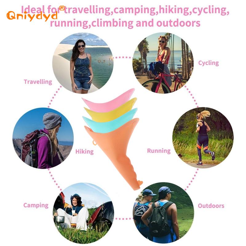持ち運び可能な女性のためのシリコン小便器、トイレスドレイナー - Outdoor Camping Urinal のレビューと価格