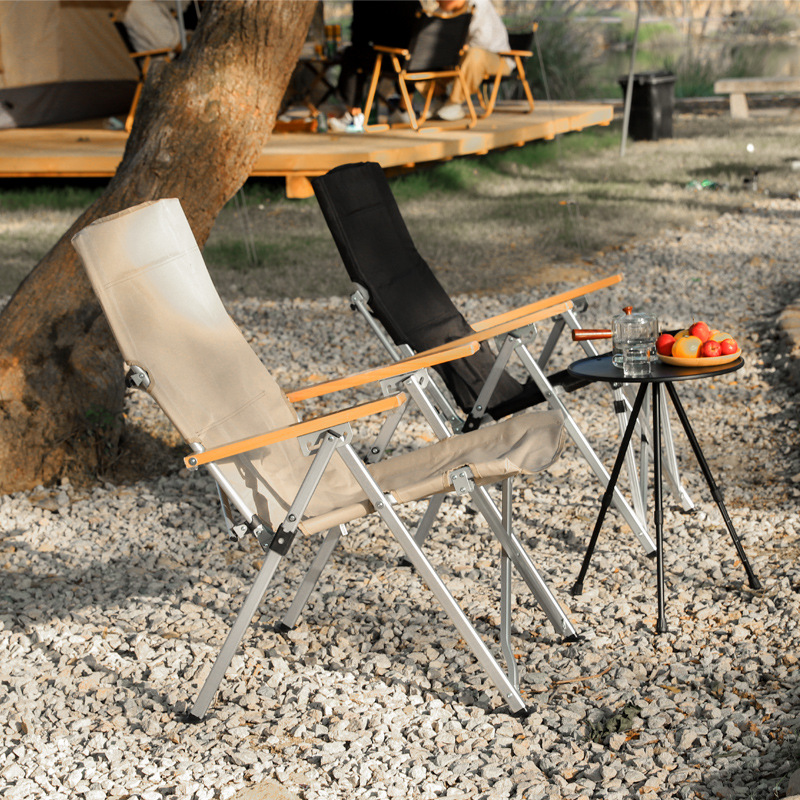 大型アウトドア折りたたみ椅子、アルミ合金製リクライニングビー - Outdoor Oversized Camping Chair のレビューと価格