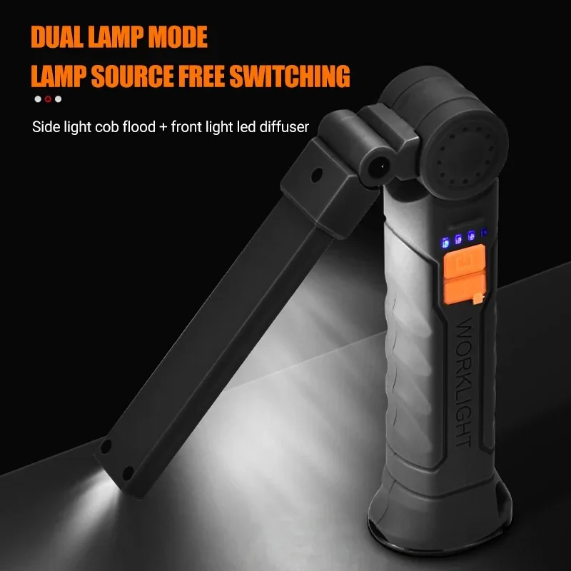 充電式 LED 懐中電灯 マグネットとフック付き、作業現場の - Outdoor Camping Accessories のレビューと価格