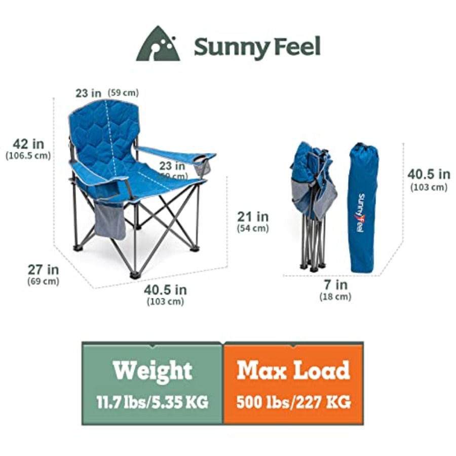 アウトドア/旅行/ピクニック/キャンプ用ヘビーデューティー5 - Outdoor Oversized Camping Chair のレビューと価格
