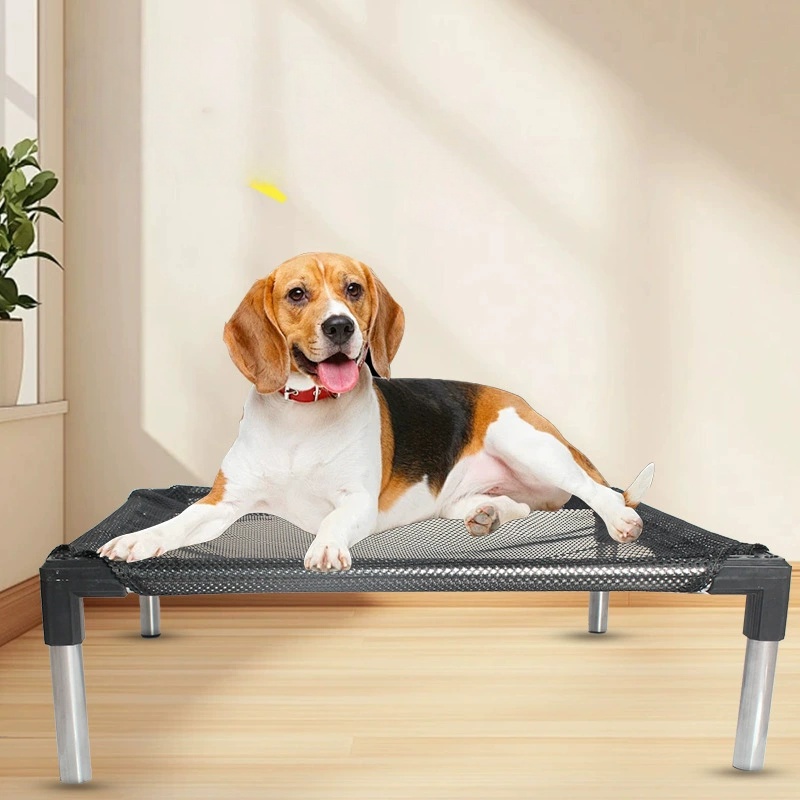 冷却高架犬用ベッド - 犬、猫、屋外用に高架、ガードレール付 - Outdoor Camping Dog Bed のレビューと価格