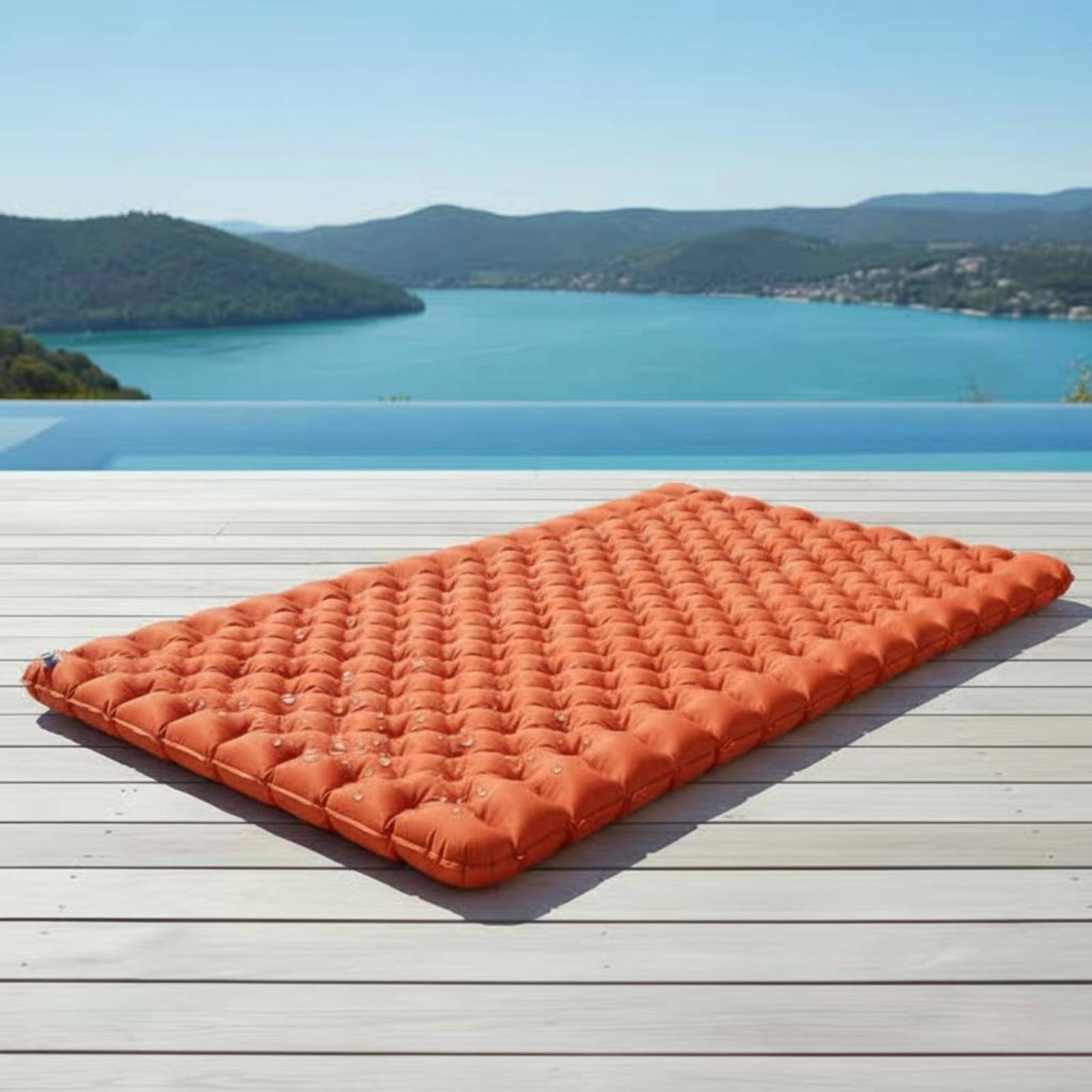 インフレータブルキャンプマットナイロン TPU インフレータ - Outdoor Camping Mattress のレビューと価格