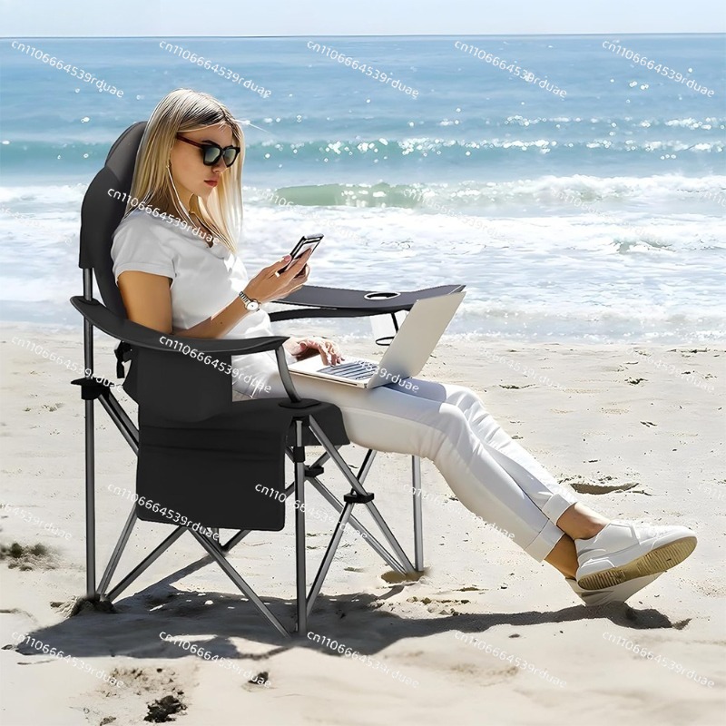 屋外キャンプ用特大サイズの腰椎サポート付き折りたたみ椅子（保 - Outdoor Oversized Camping Chair のレビューと価格