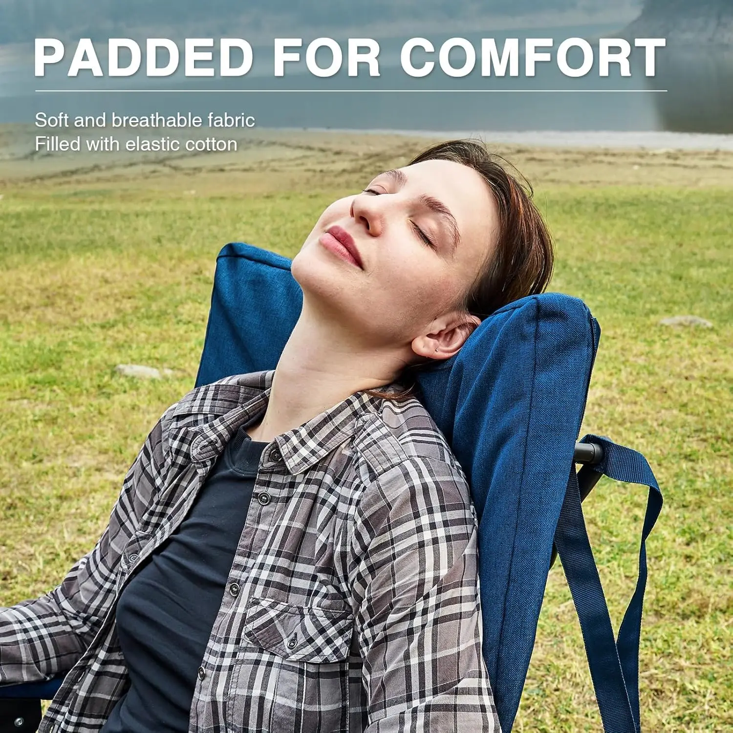 特大折りたたみ式ロッキングキャンプチェア、パッド入りポータブ - Outdoor Oversized Camping Chair のレビューと価格
