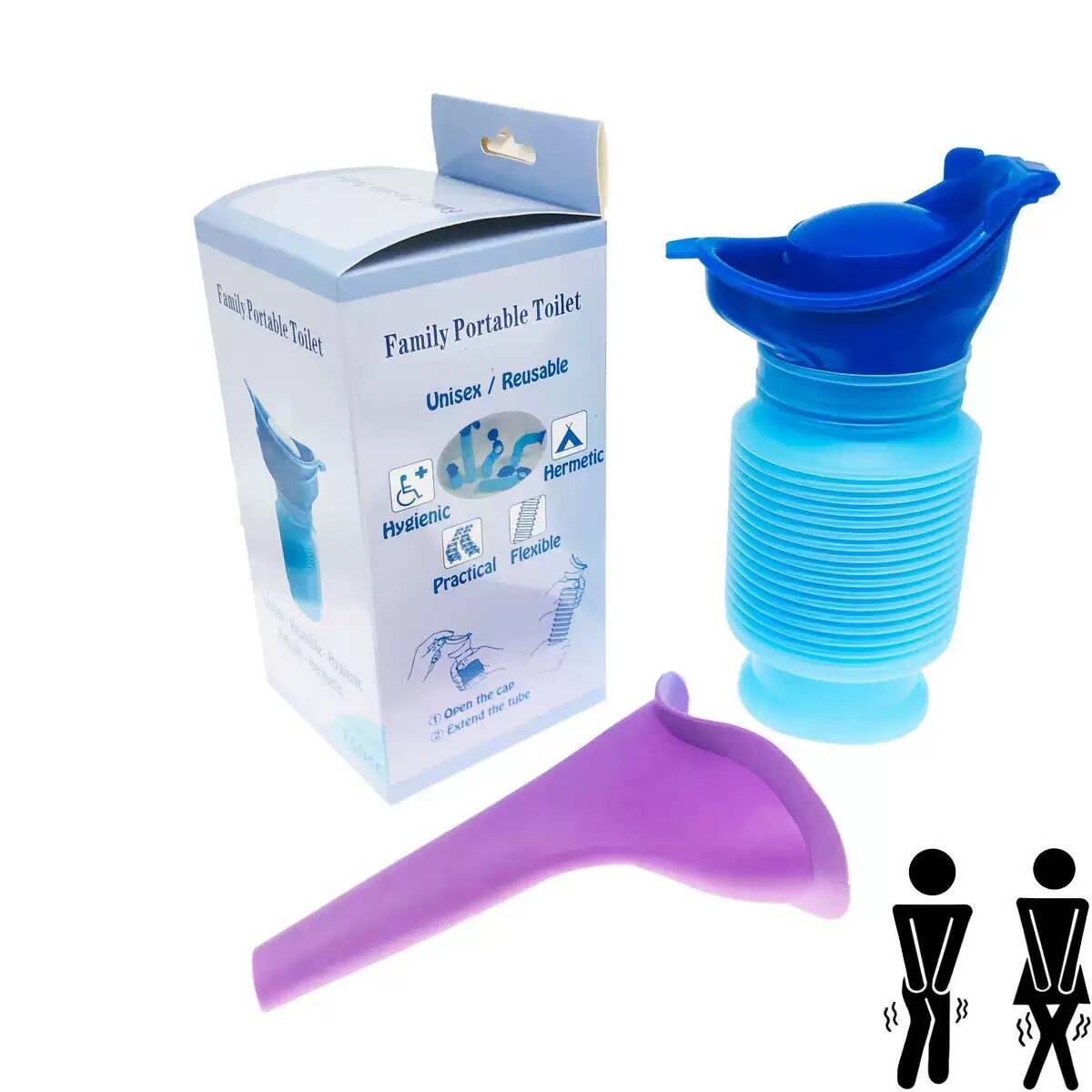750mlの折りたたみ式携帯用尿収集バッグ。旅行、キャンプ、 - Outdoor Camping Urinal のレビューと価格