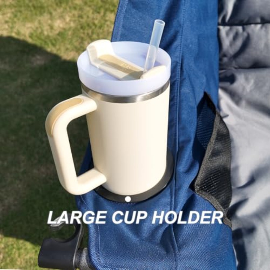 屋外用特大キャンプチェア、頑丈なスチールフレーム、ブルー、耐 - Outdoor Oversized Camping Chair のレビューと価格