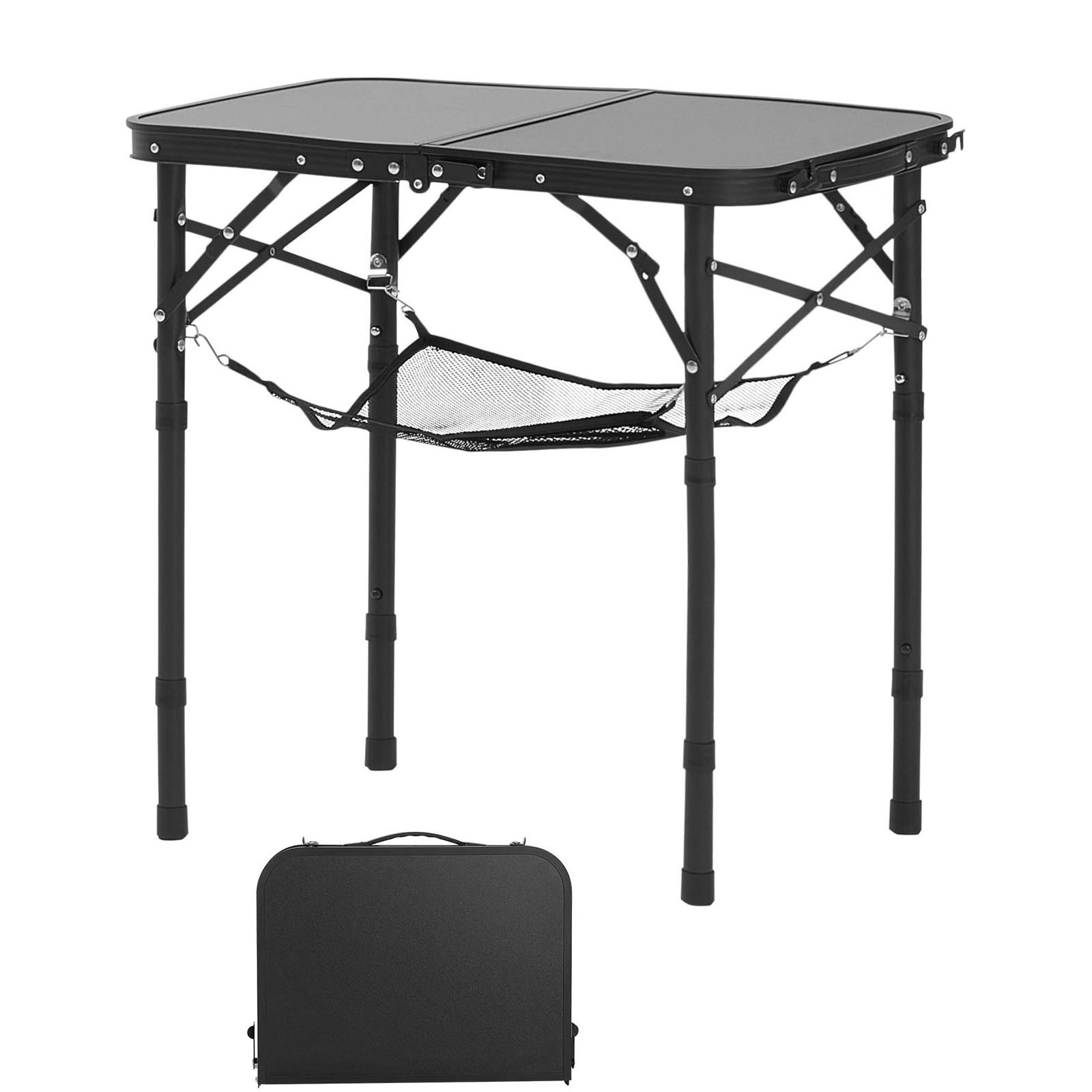 折りたたみ式キャンプテーブル、高さ調節可能なポータブルサイド - Outdoor Camping Cooking Table のレビューと価格