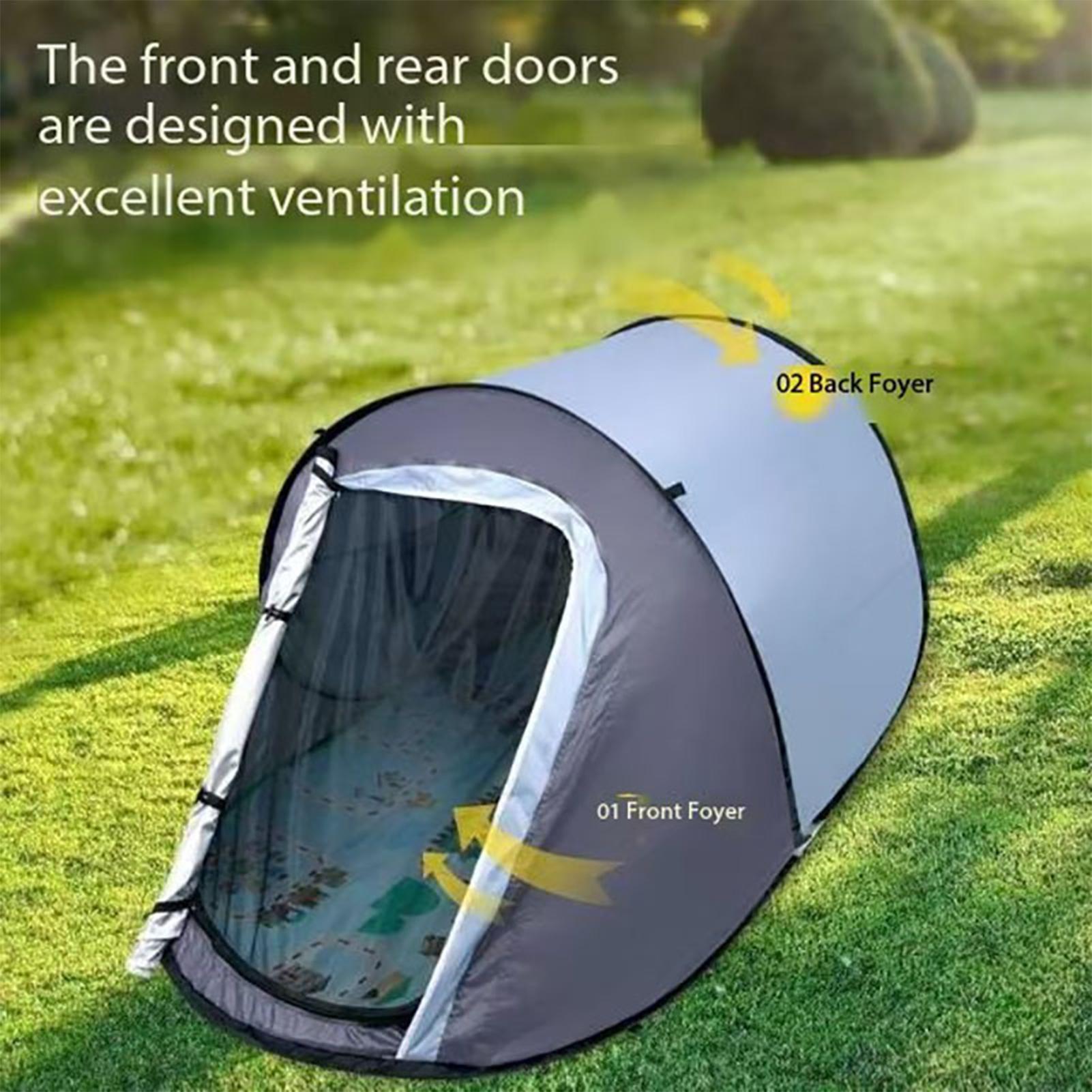 手投げ自動オープンキャンプテント 1-2 人防風防蚊日焼け止 - Outdoor Camping Automatic Quick Opening Tent のレビューと価格