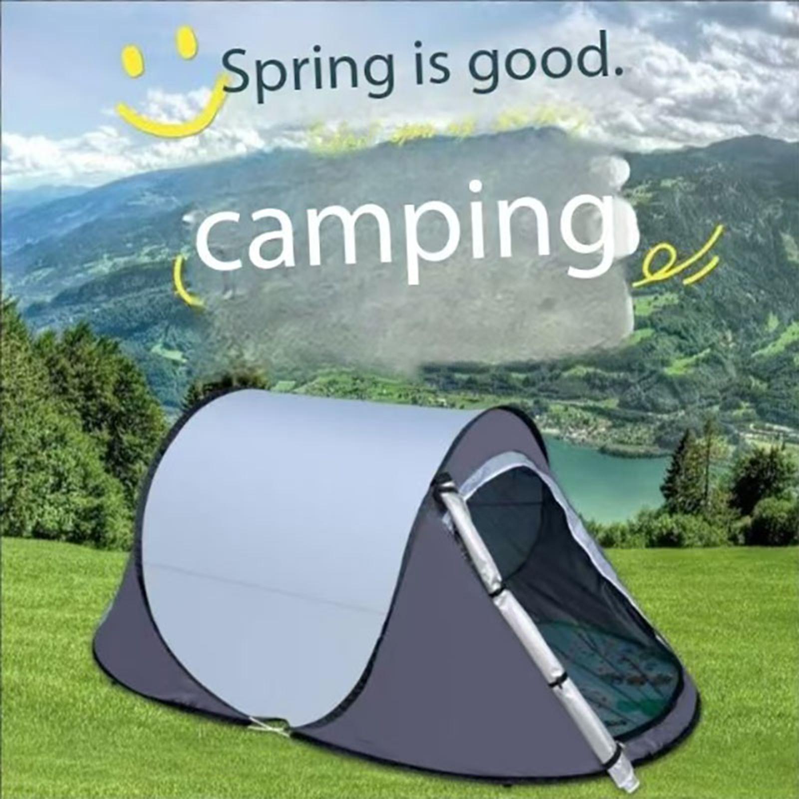 手投げ自動オープンキャンプテント 1-2 人防風防蚊日焼け止 - Outdoor Camping Automatic Quick Opening Tent のレビューと価格