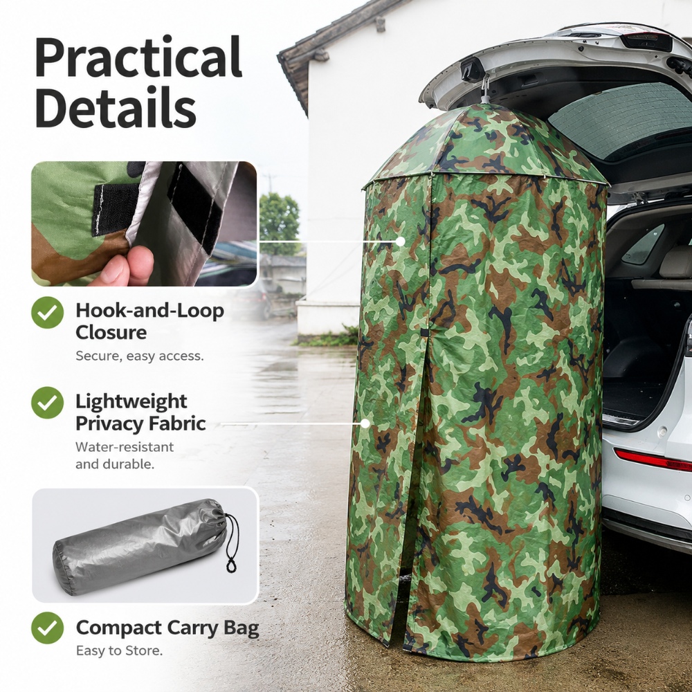 1個入り 緊急用ポータブル吊り下げ式プライバシーシェルター  - Outdoor Camping Automatic Quick Opening Tent のレビューと価格