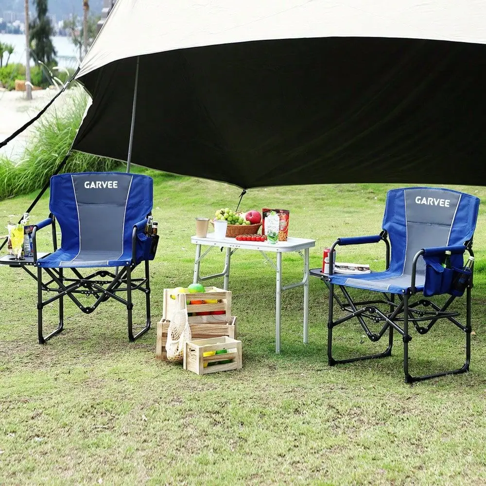 特大キャンプ用ディレクターズチェア、大人用ポータブル折りたた - Outdoor Oversized Camping Chair のレビューと価格