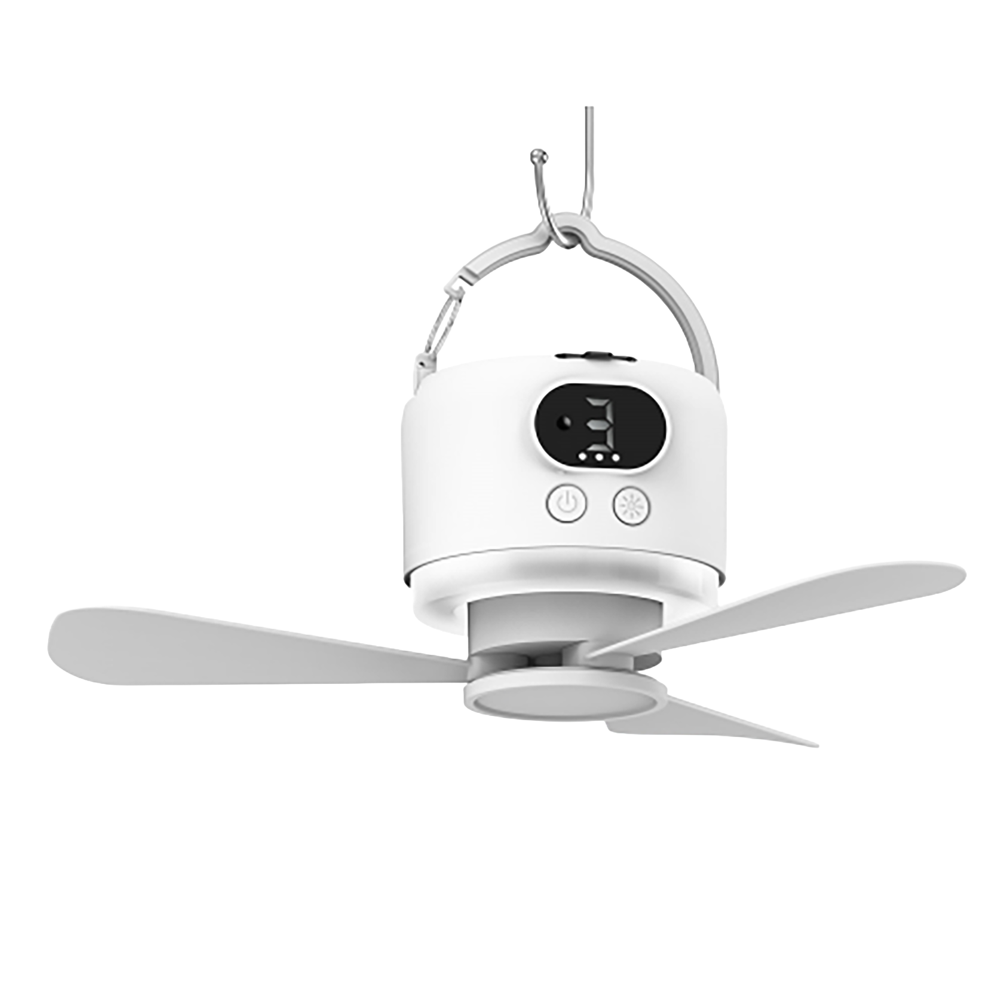 10400mAh充電式ポータブルシーリングファン、吊り下げ可 - Outdoor Camping Fan のレビューと価格