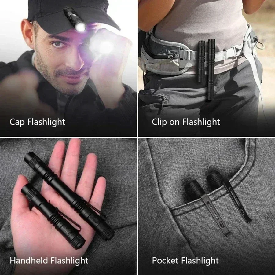 1-4 個ミニポータブル LED ペンライトポケット超高輝度 - Outdoor Camping Light Portable のレビューと価格
