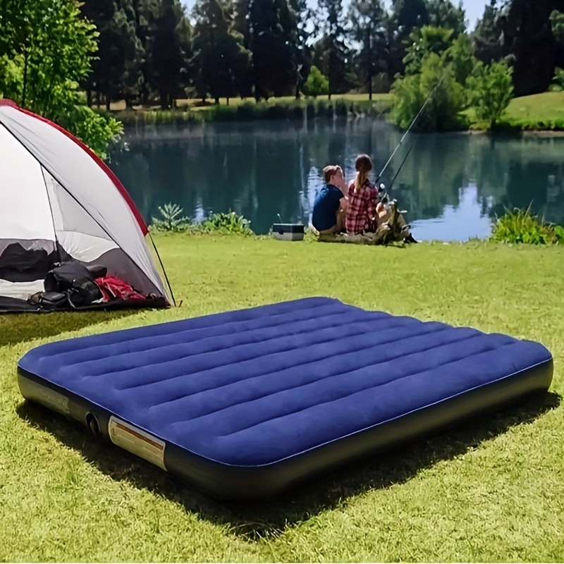 1個入り、持ち運び可能な快適な空気マットレス。厚みのある折り - Outdoor Camping Mattress のレビューと価格