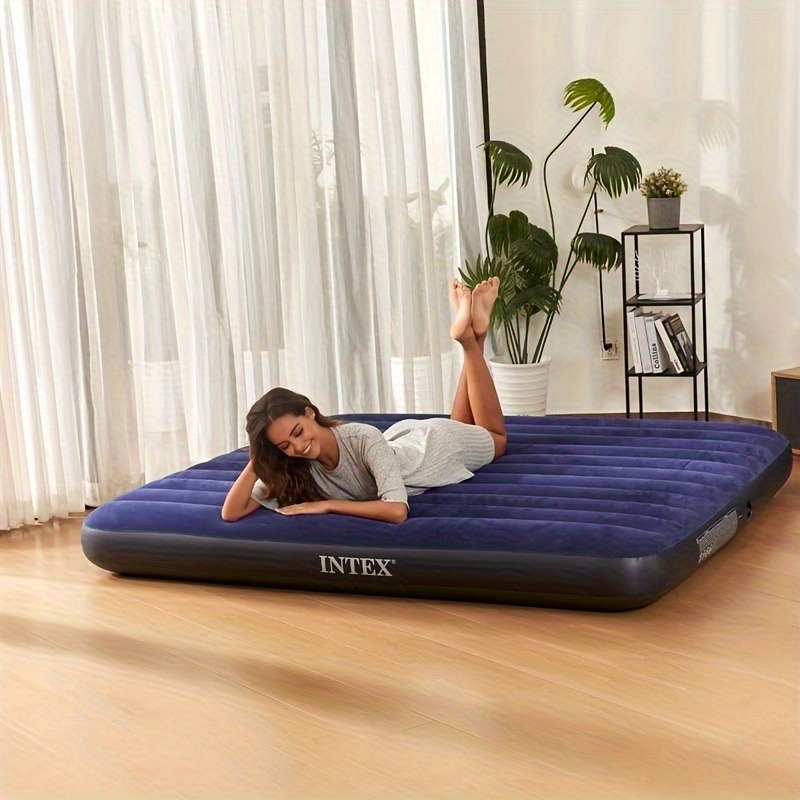 1個入り、持ち運び可能な快適な空気マットレス。厚みのある折り - Outdoor Camping Mattress のレビューと価格