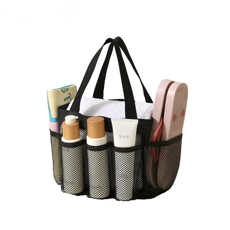 ポータブルメッシュシャワーキャディートートビーチバッグ、旅行 - Outdoor Camping Accessories のレビューと価格