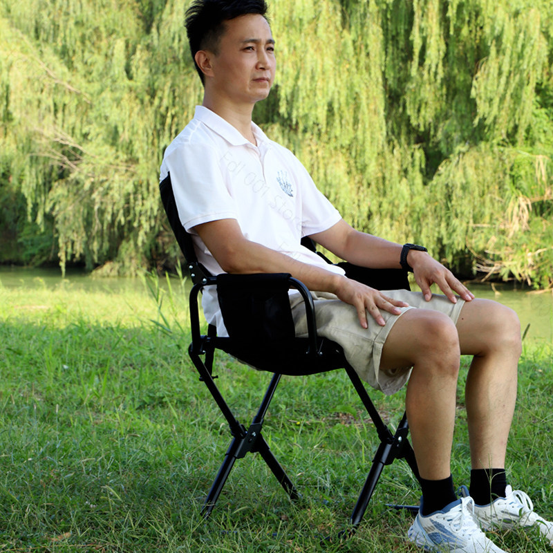 屋外用ヘビーデューティー特大ポータブル折りたたみビーチ釣りデ - Outdoor Oversized Camping Chair のレビューと価格