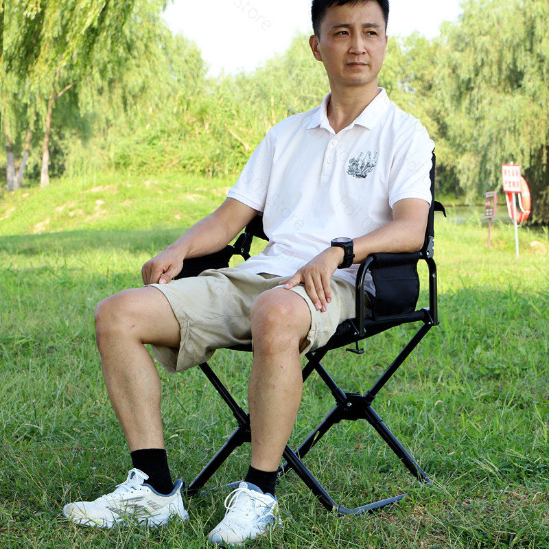 屋外用ヘビーデューティー特大ポータブル折りたたみビーチ釣りデ - Outdoor Oversized Camping Chair のレビューと価格