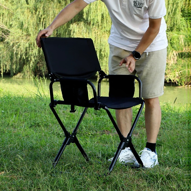 屋外用ヘビーデューティー特大ポータブル折りたたみビーチ釣りデ - Outdoor Oversized Camping Chair のレビューと価格