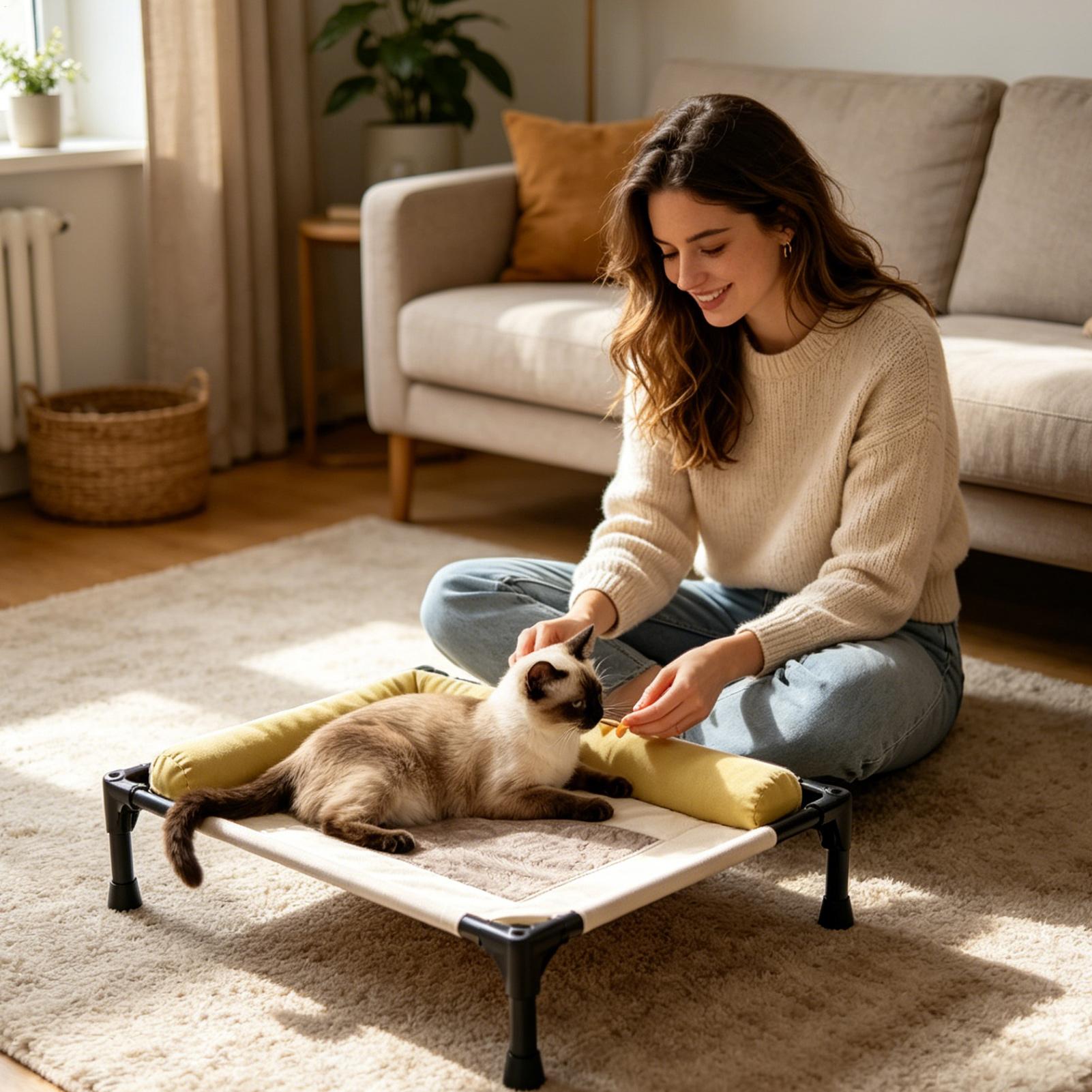 犬用屋外ベッド、取り外し可能、高さ調節可能、洗濯可能、屋外冷 - Outdoor Camping Dog Bed のレビューと価格