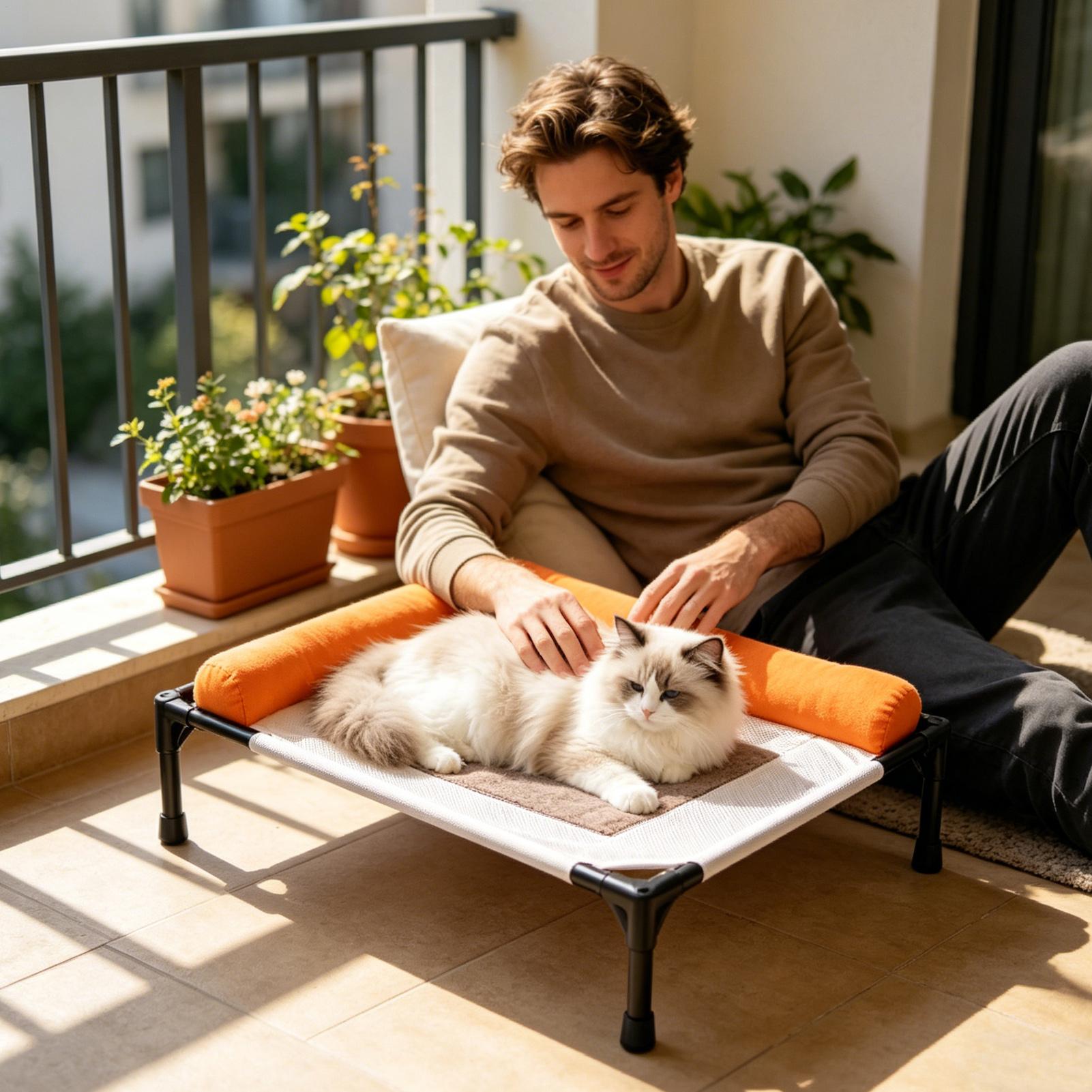 犬用屋外ベッド、取り外し可能、高さ調節可能、洗濯可能、屋外冷 - Outdoor Camping Dog Bed のレビューと価格