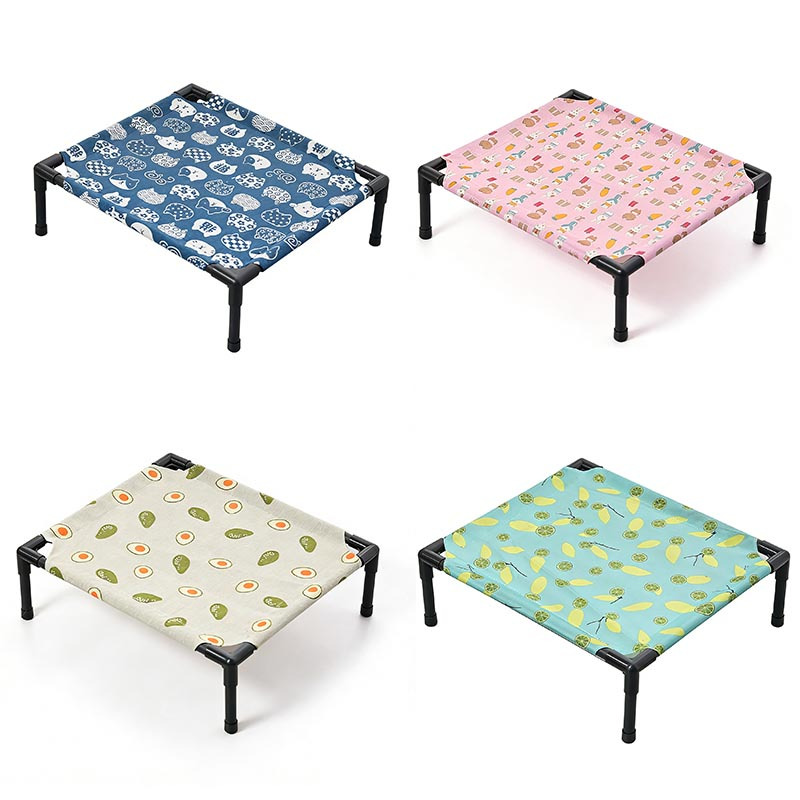 高床式犬用ベッド、地面から高く離れたデザイン、冷却メッシュペ - Outdoor Camping Dog Bed のレビューと価格