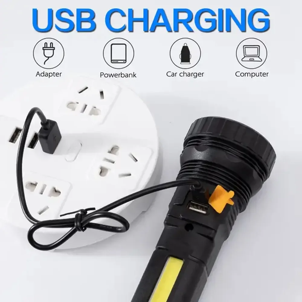 1PC 多機能ソーラー LED 懐中電灯屋外長距離トーチ緊急 - Outdoor Camping Light Portable のレビューと価格