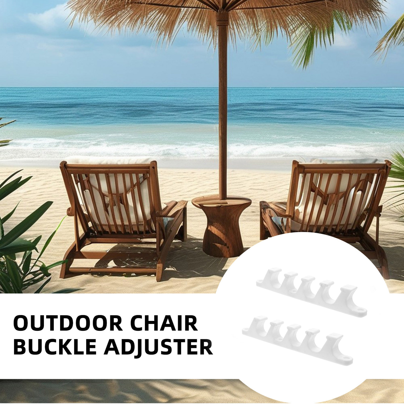 折りたたみ式パティオチェア用調整ブラケット2個。プラスチック - Outdoor Chair Camping のレビューと価格