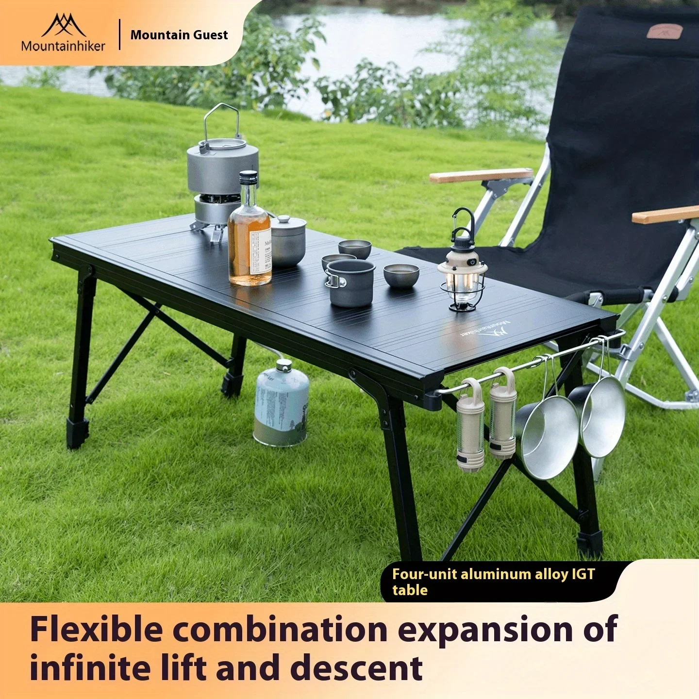 マウンテンハイカー 折りたたみ式キャンプ用昇降テーブル ポー - Outdoor Camping Cooking Table のレビューと価格