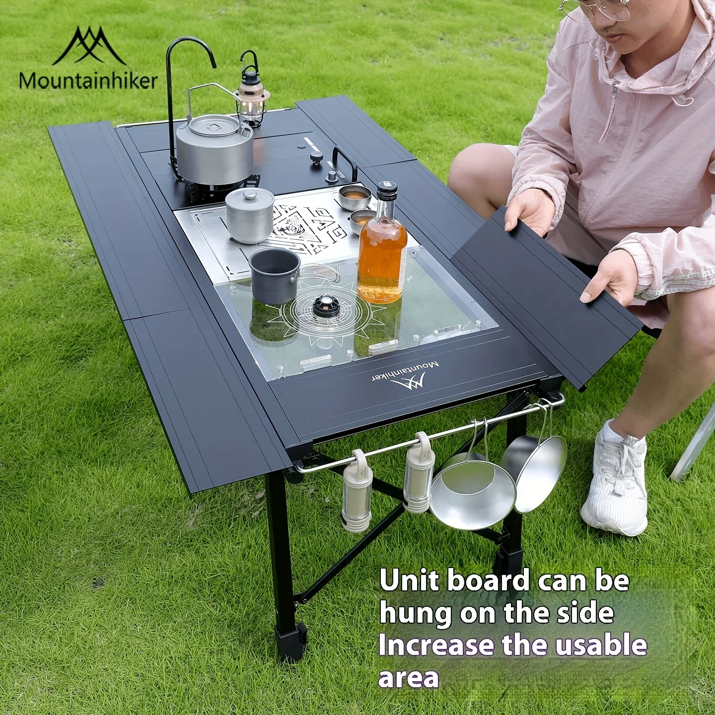 マウンテンハイカー 折りたたみ式キャンプ用昇降テーブル ポー - Outdoor Camping Cooking Table のレビューと価格