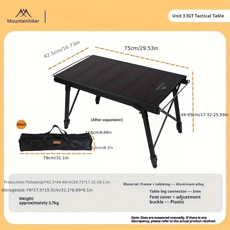 マウンテンハイカー 折りたたみ式キャンプ用昇降テーブル ポー - Outdoor Camping Cooking Table のレビューと価格